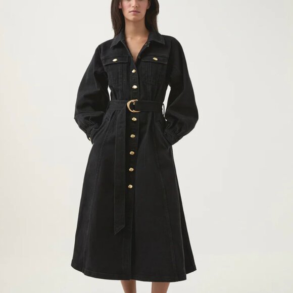 Aje Dresses & Skirts - AJE Maya Denim Midi Dress